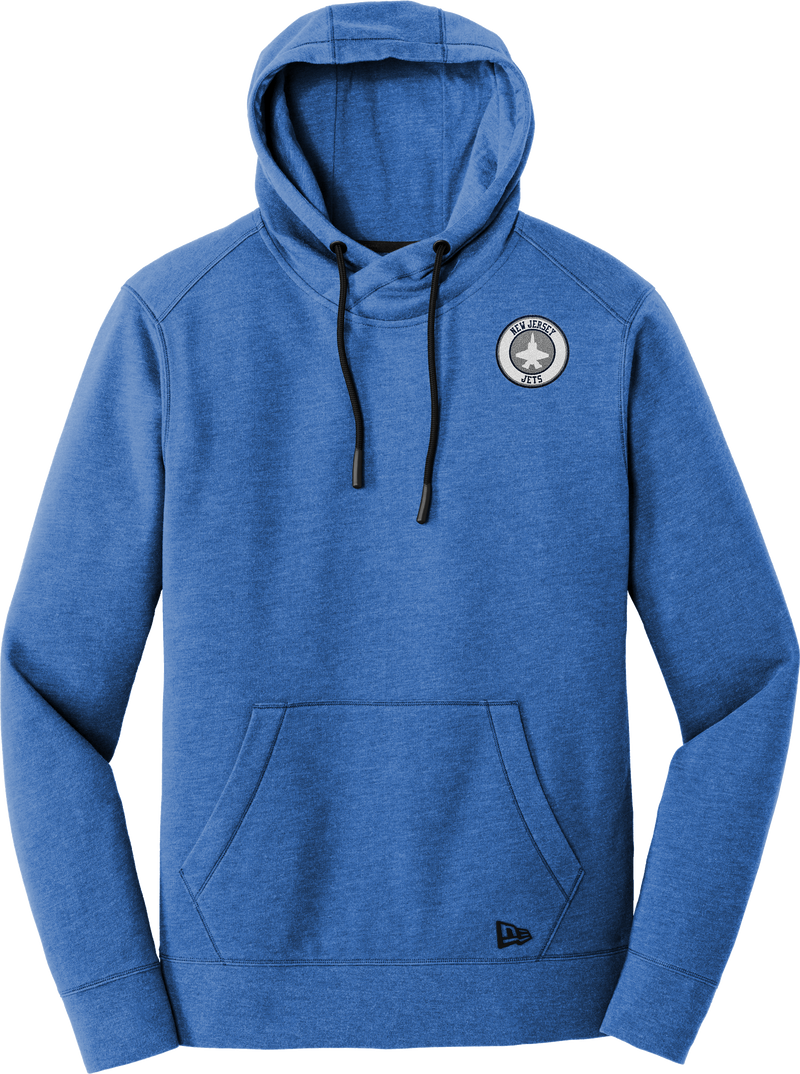 NJ Jets New Era Tri-Blend Fleece Pullover Hoodie