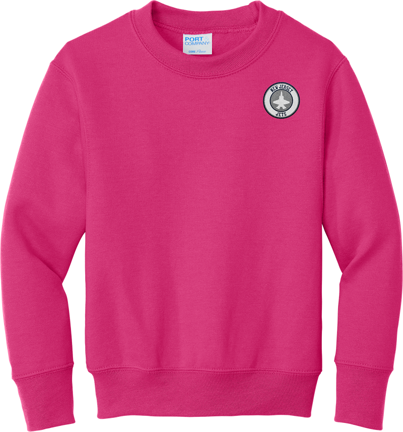 NJ Jets Youth Core Fleece Crewneck Sweatshirt