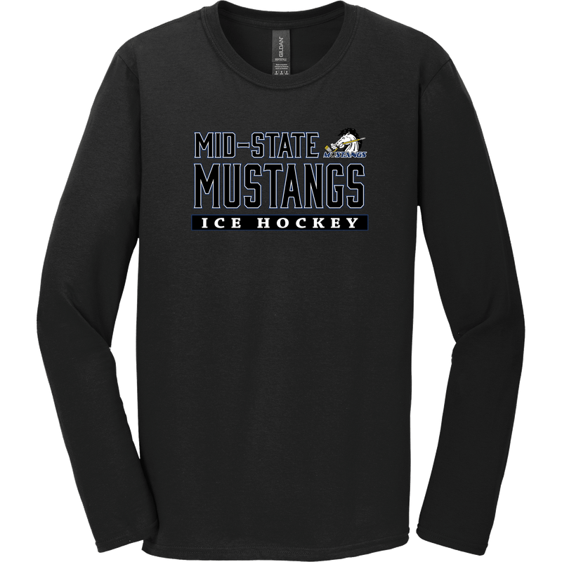 Mid-State Mustangs Softstyle Long Sleeve T-Shirt