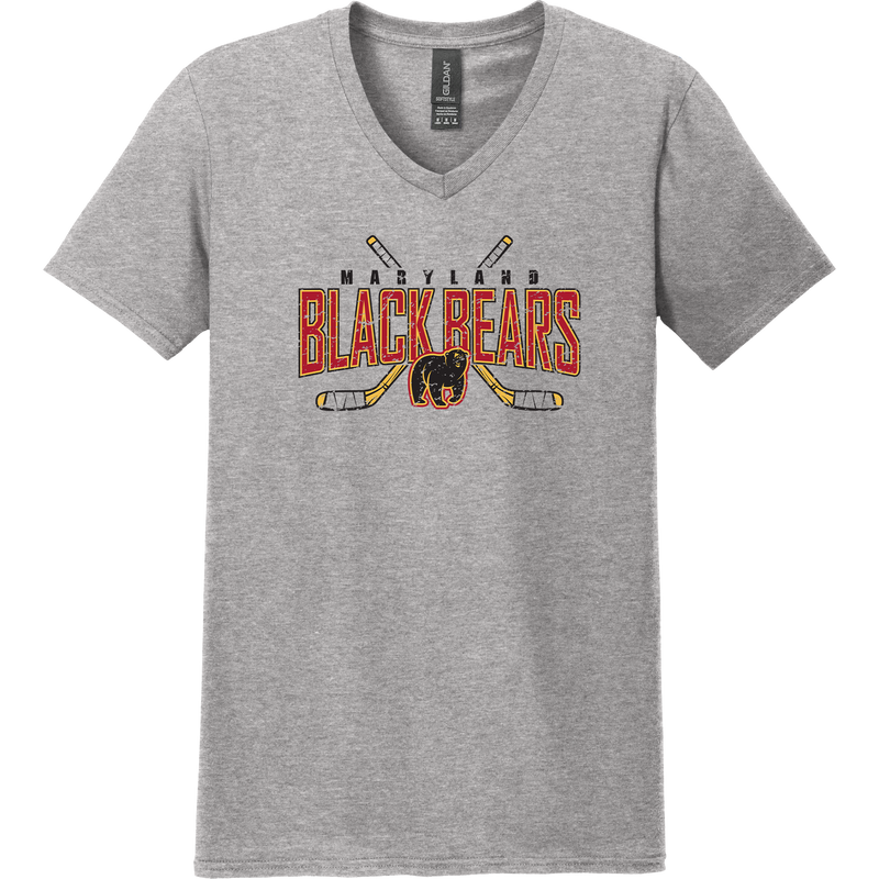 MD Jr. Black Bears Softstyle V-Neck T-Shirt