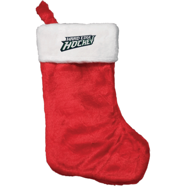 Hard Edge Hockey Plush Christmas Stocking