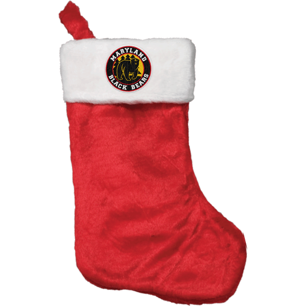 Maryland Black Bears Plush Christmas Stocking