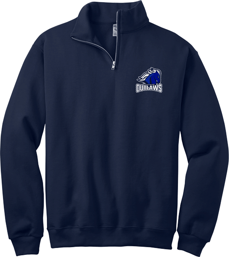 Brandywine Outlaws NuBlend 1/4-Zip Cadet Collar Sweatshirt