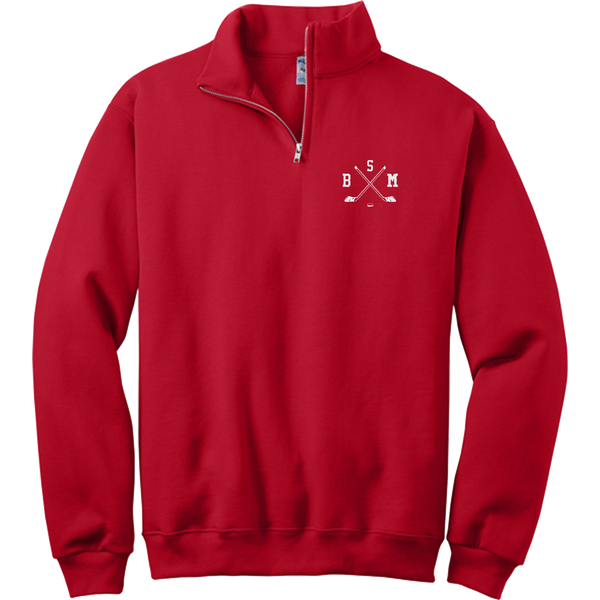 BSM Hockey NuBlend 1/4-Zip Cadet Collar Sweatshirt