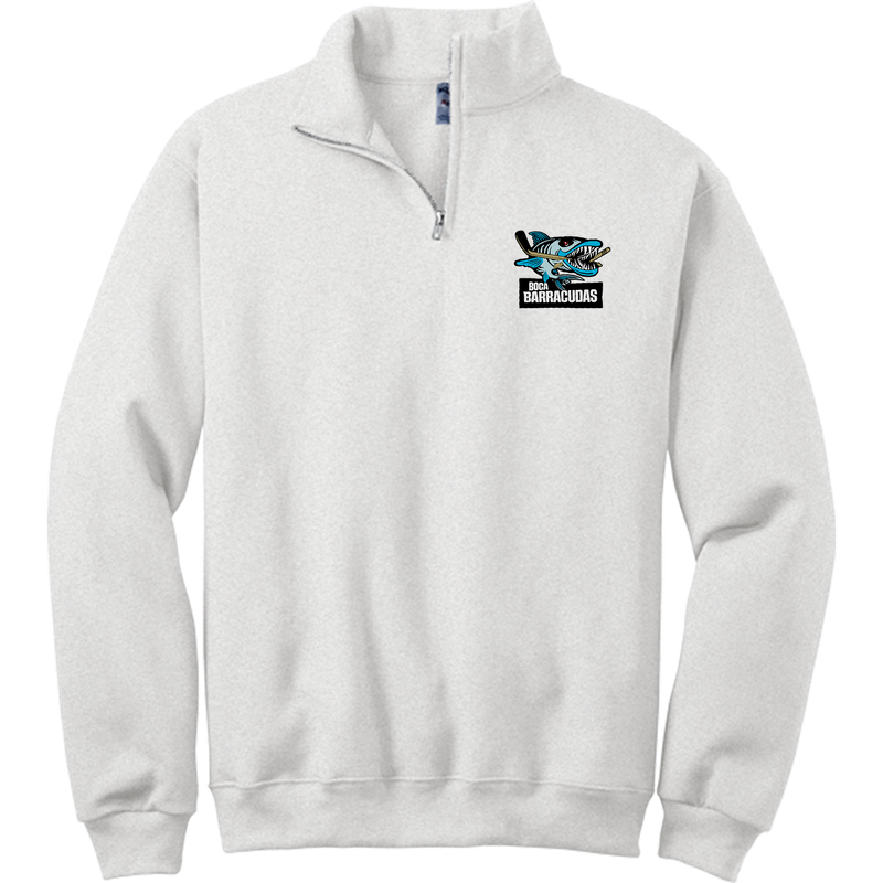 Boca Barracudas NuBlend 1/4-Zip Cadet Collar Sweatshirt