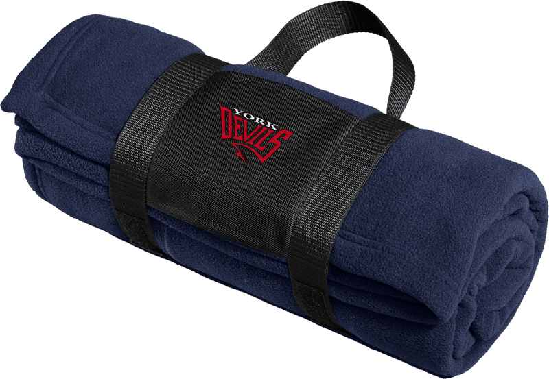 York Devils Fleece Blanket with Carrying Strap