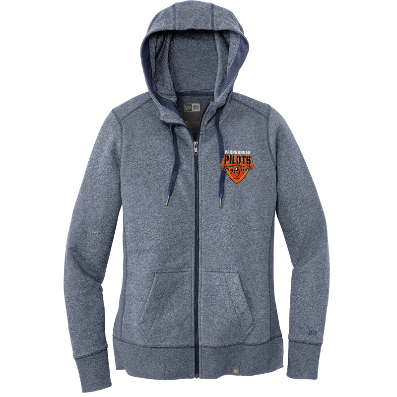 Pennsauken Pilots New Era Ladies French Terry Full-Zip Hoodie