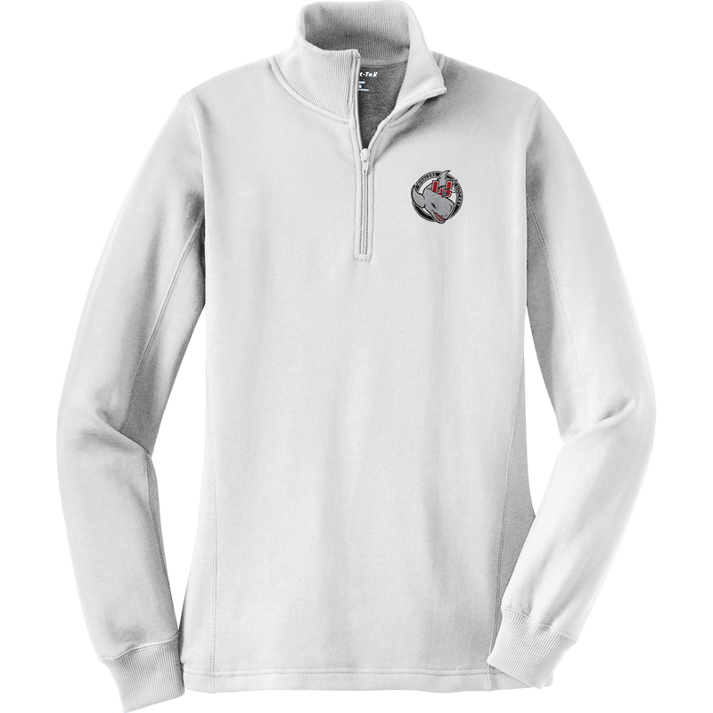 CT Whalers Tier 2 Ladies 1/4-Zip Sweatshirt