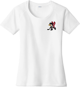 Benet Hockey Ladies PosiCharge Tri-Blend Wicking Scoop Neck Raglan Tee