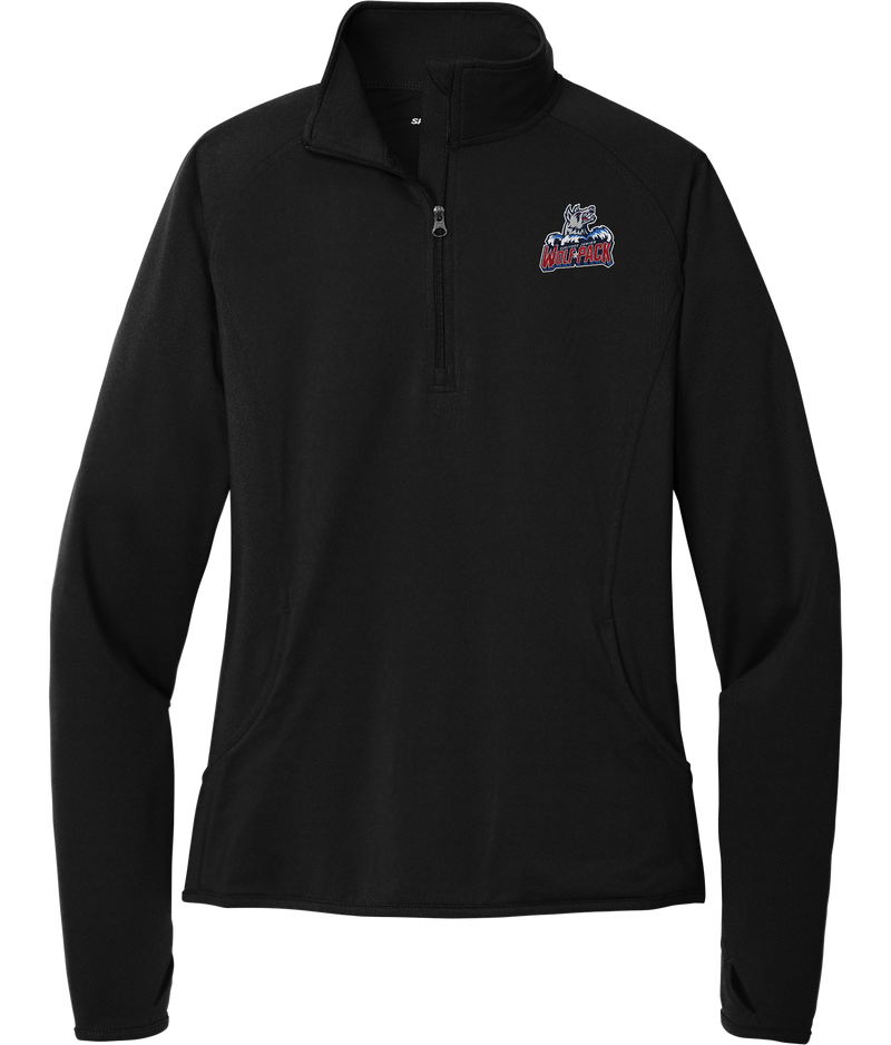 Hartford Jr. Wolfpack Ladies Sport-Wick Stretch 1/4 Zip Pullover