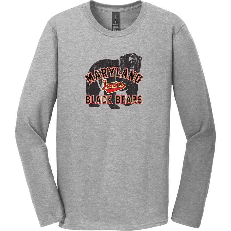 MD Jr. Black Bears Softstyle Long Sleeve T-Shirt