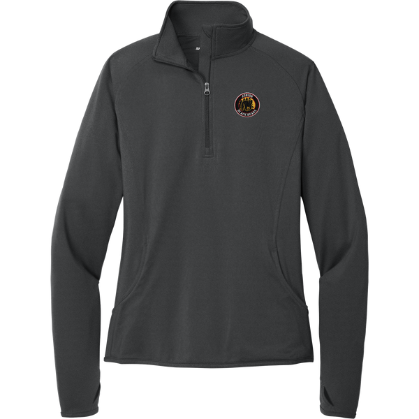 MD Jr. Black Bears Ladies Sport-Wick Stretch 1/4-Zip Pullover