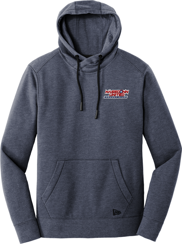 Mass Conn United New Era Tri-Blend Fleece Pullover Hoodie