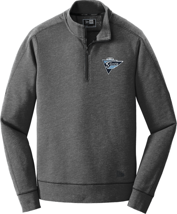 Ramapo Saints New Era Tri-Blend Fleece 1/4-Zip Pullover