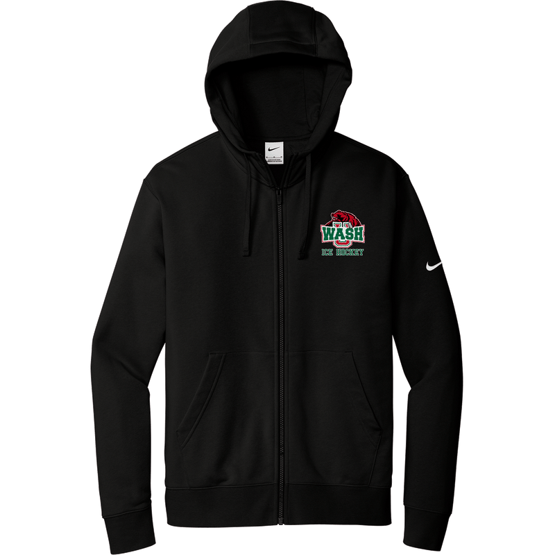 Wash U Nike Club Fleece Sleeve Swoosh Full-Zip Hoodie