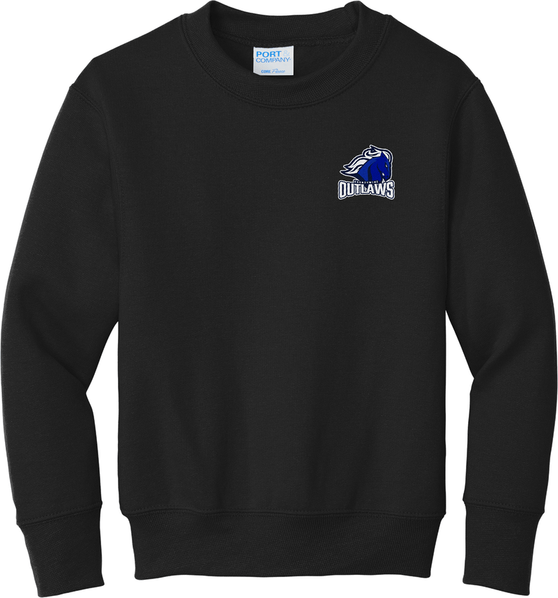 Brandywine Outlaws Youth Core Fleece Crewneck Sweatshirt