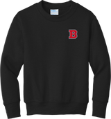 CT Bobcats Youth Core Fleece Crewneck Sweatshirt