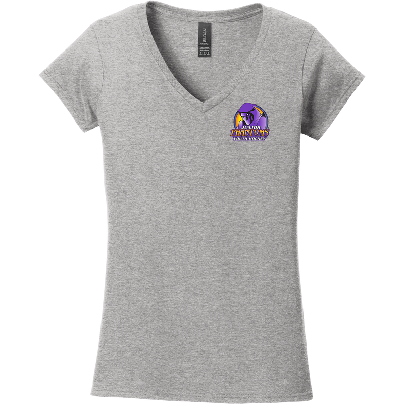 Jr. Phantoms Softstyle Ladies Fit V-Neck T-Shirt