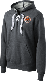 Biggby Bobcats Lace Up Pullover Hooded Sweatshirt