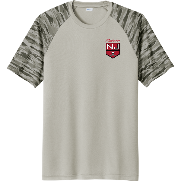 NJ Raiders Drift Camo Colorblock Tee