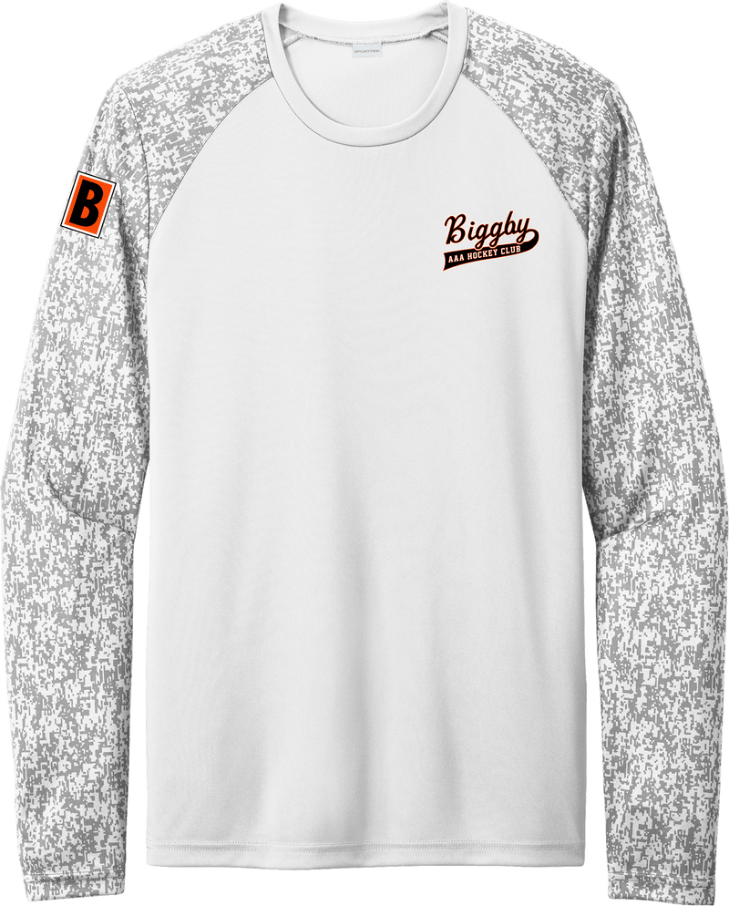 Biggby Coffee AAA Long Sleeve Digi Camo Tee