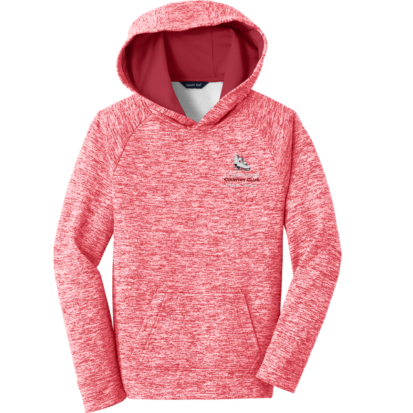 Navesink Figure Skating Youth PosiCharge Electric Heather Fleece Hooded Pullover