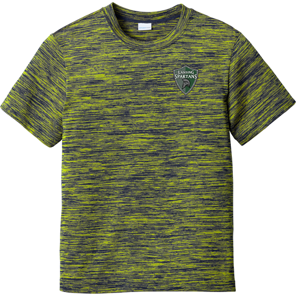 Lansing Spartans Youth PosiCharge Electric Heather Tee