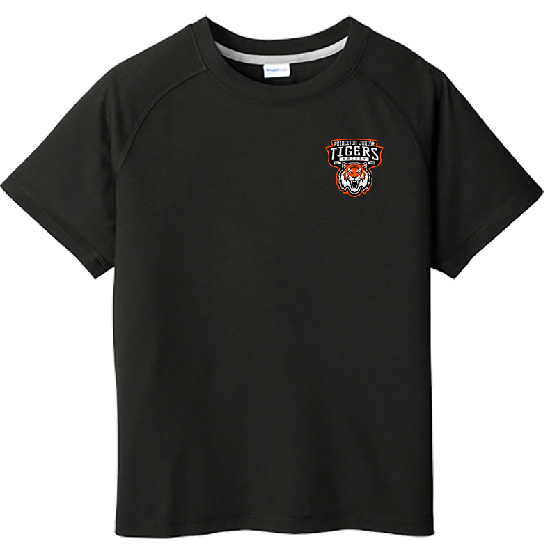 Princeton Jr. Tigers Youth PosiCharge Tri-Blend Wicking Raglan Tee