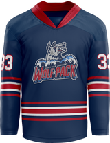 Hartford Jr. Wolfpack Split Season Adult Player Hybrid Jersey